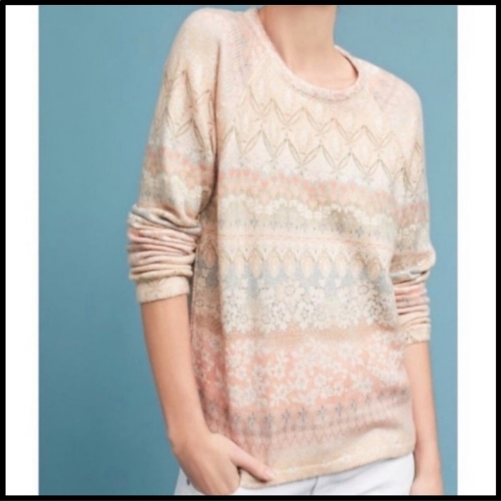 Anthropologie Postmark‎ Garden Knit Sweater S